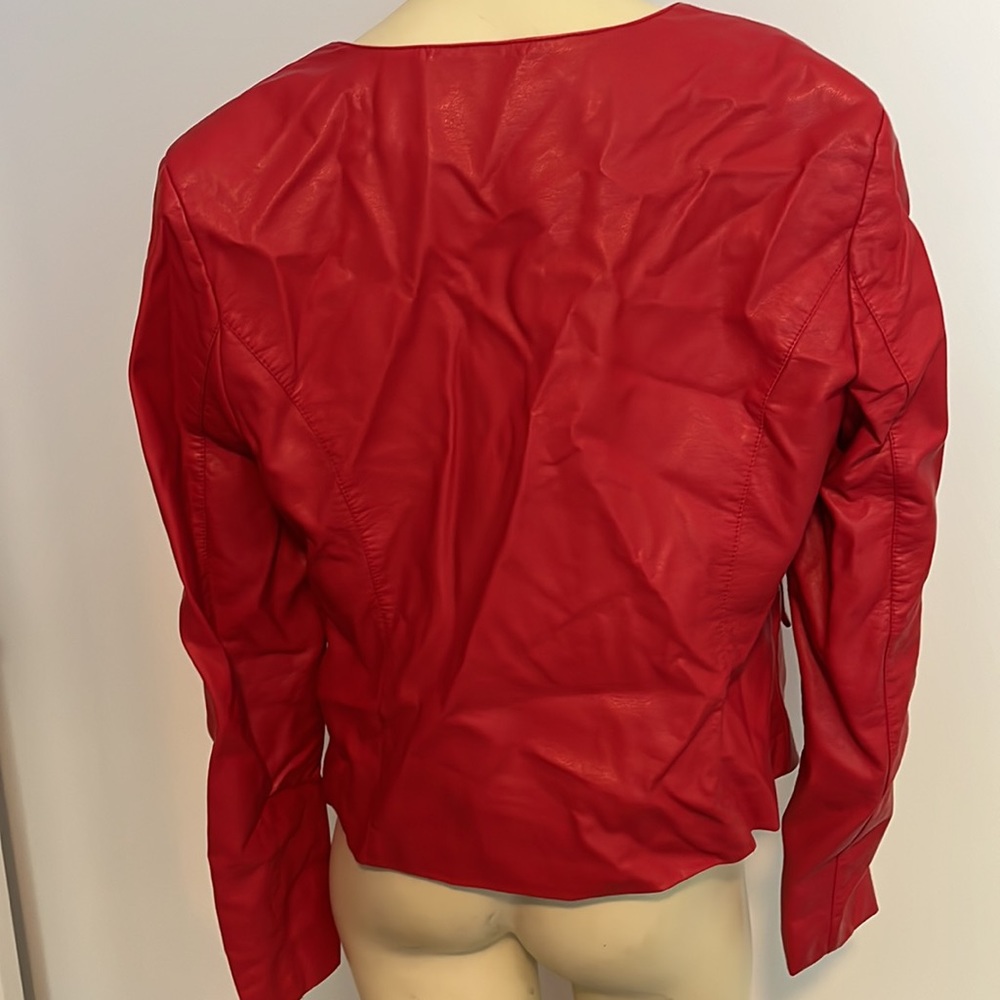 Black Rivet Pleather Jacket - Picture 2 of 4
